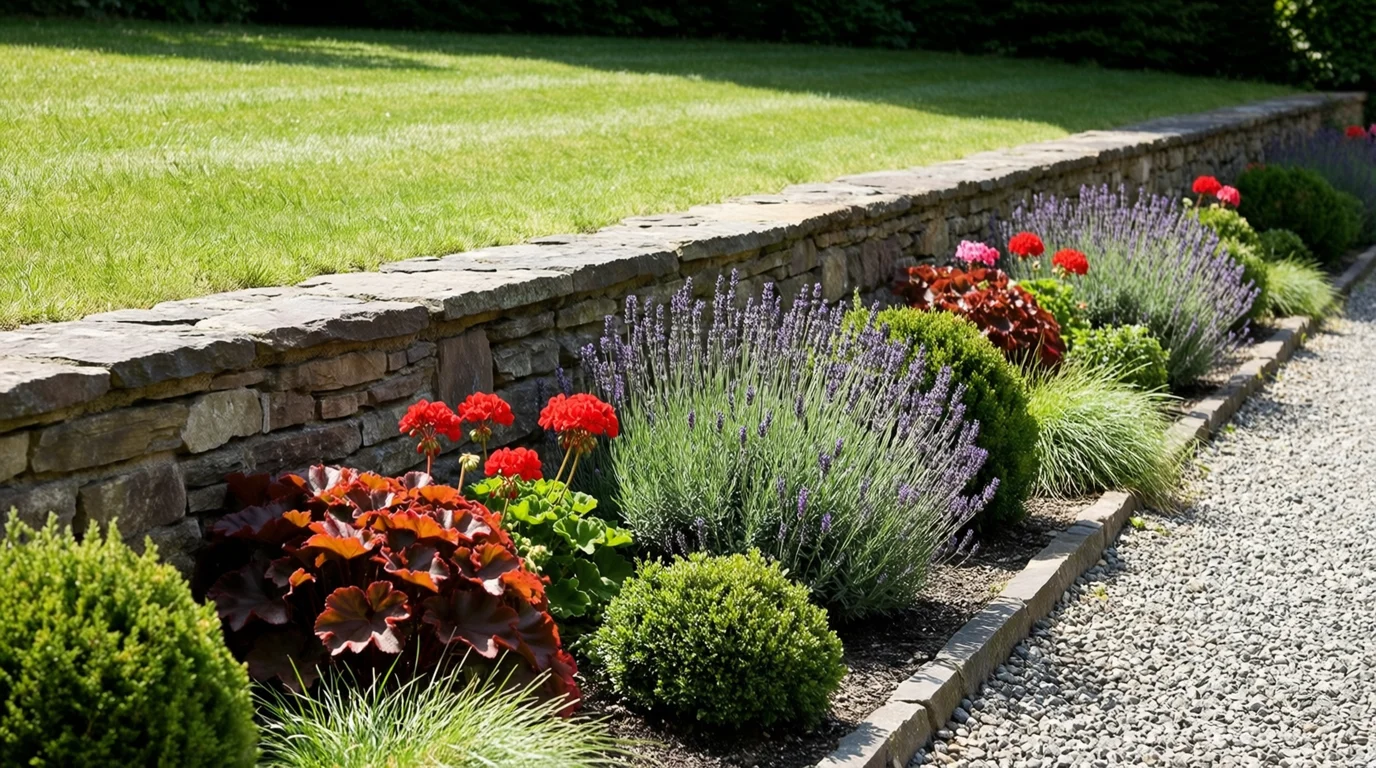 Gartenplanung in Warendorf – Hanglage mit Naturstein und Strukturplanung