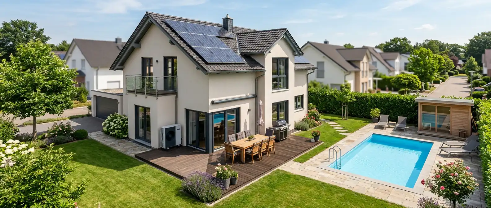 Gartenneuanlage am Einfamilienhaus – Gartenbau und Außenanlage im Münsterland