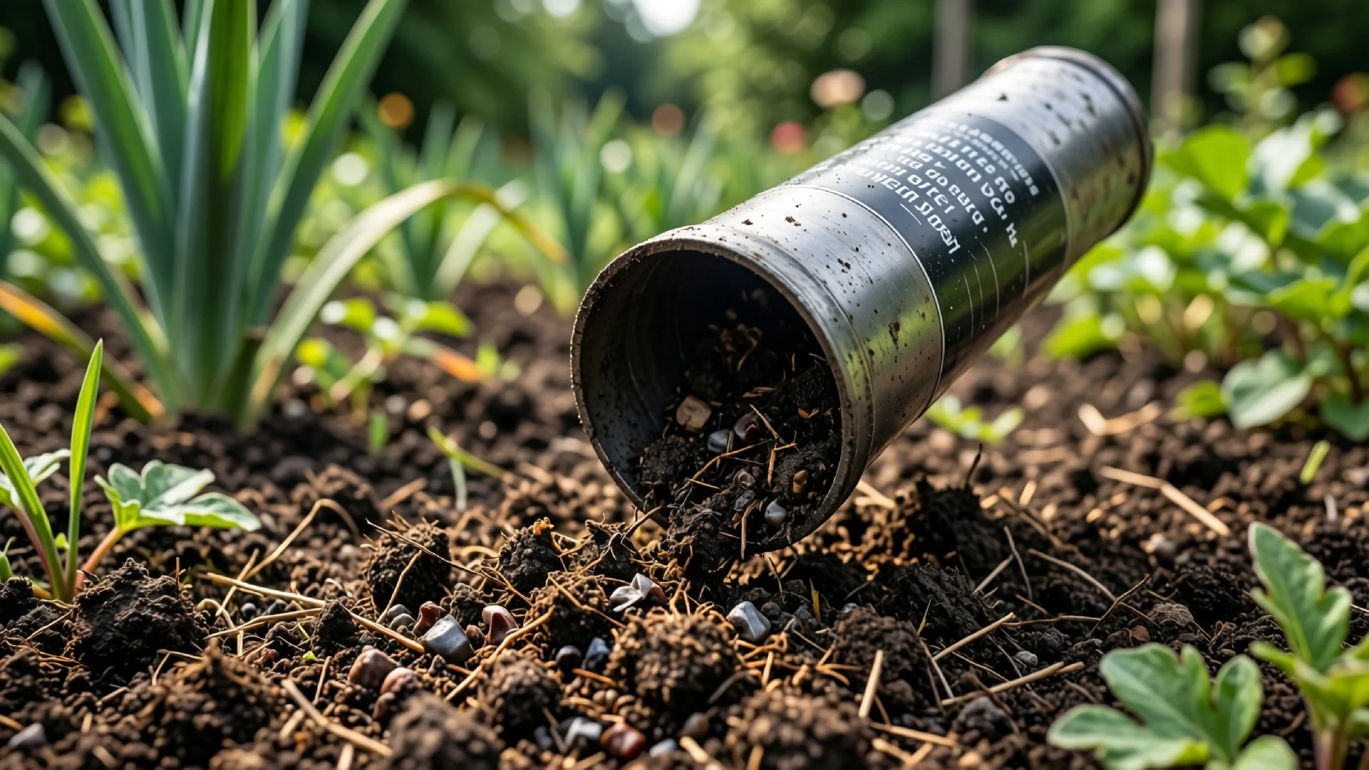 Bodenanalyse im Garten im Garten