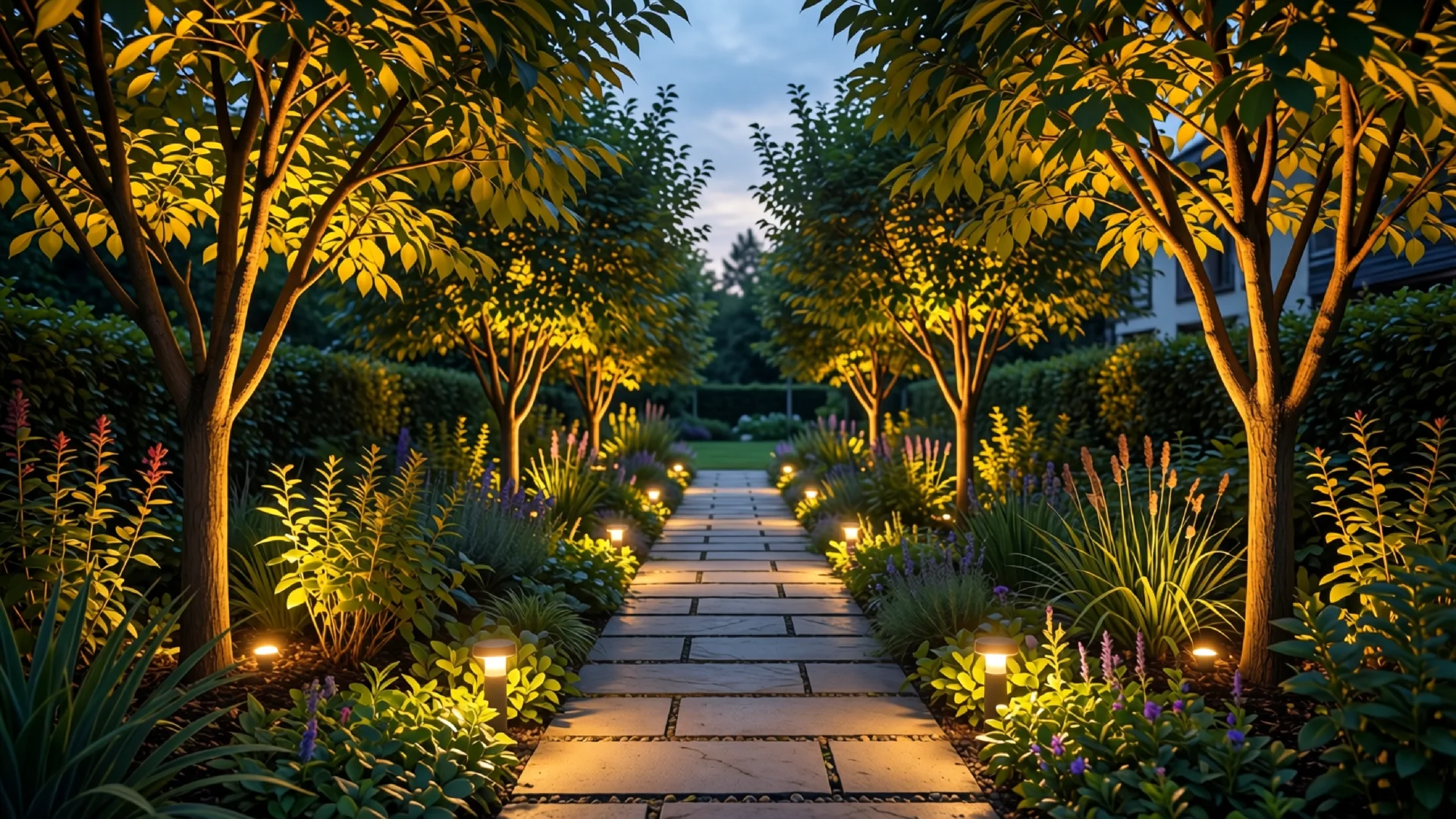 Gartenbeleuchtung planen im Garten
