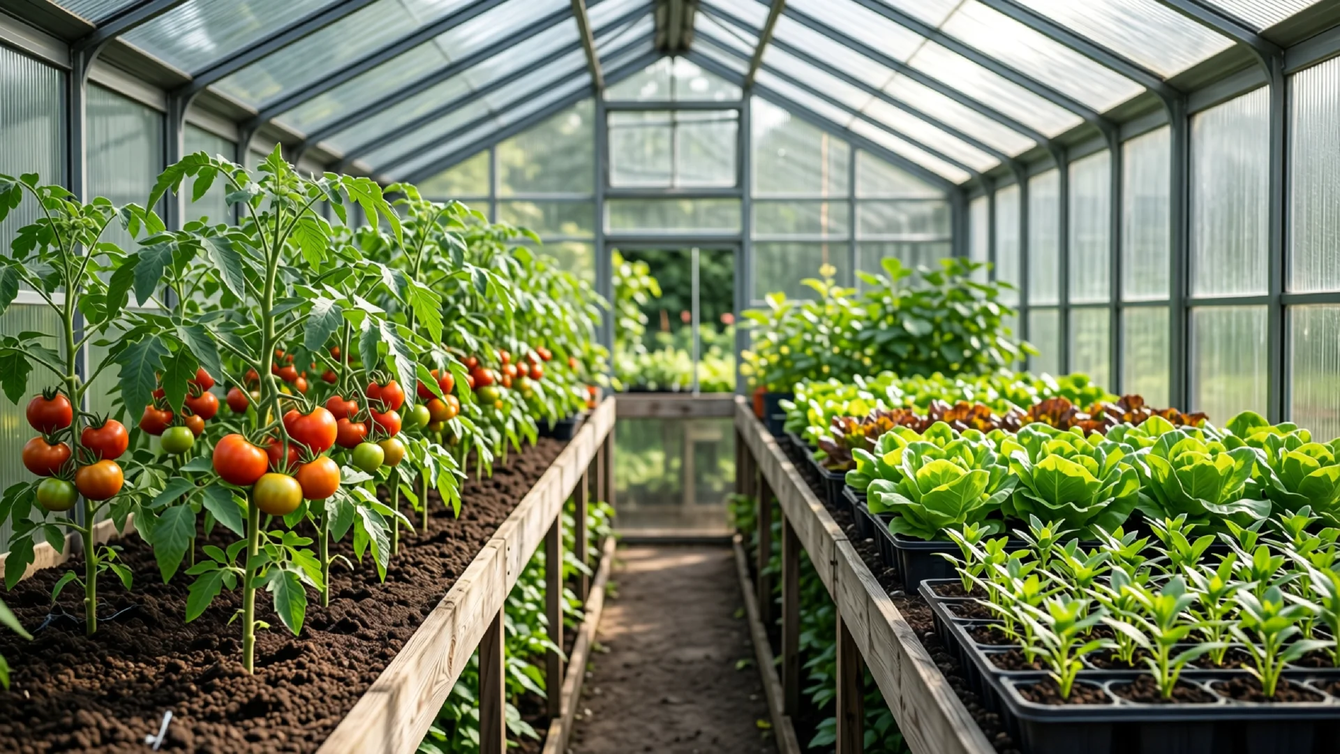 Pflanzkalender Gewächshaus im Garten