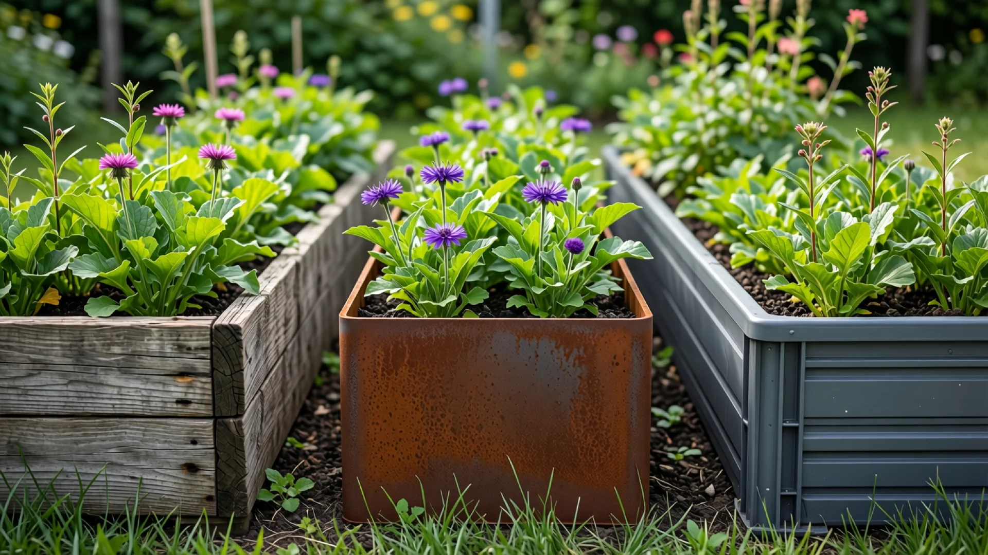 Materialien für Hochbeete im Garten