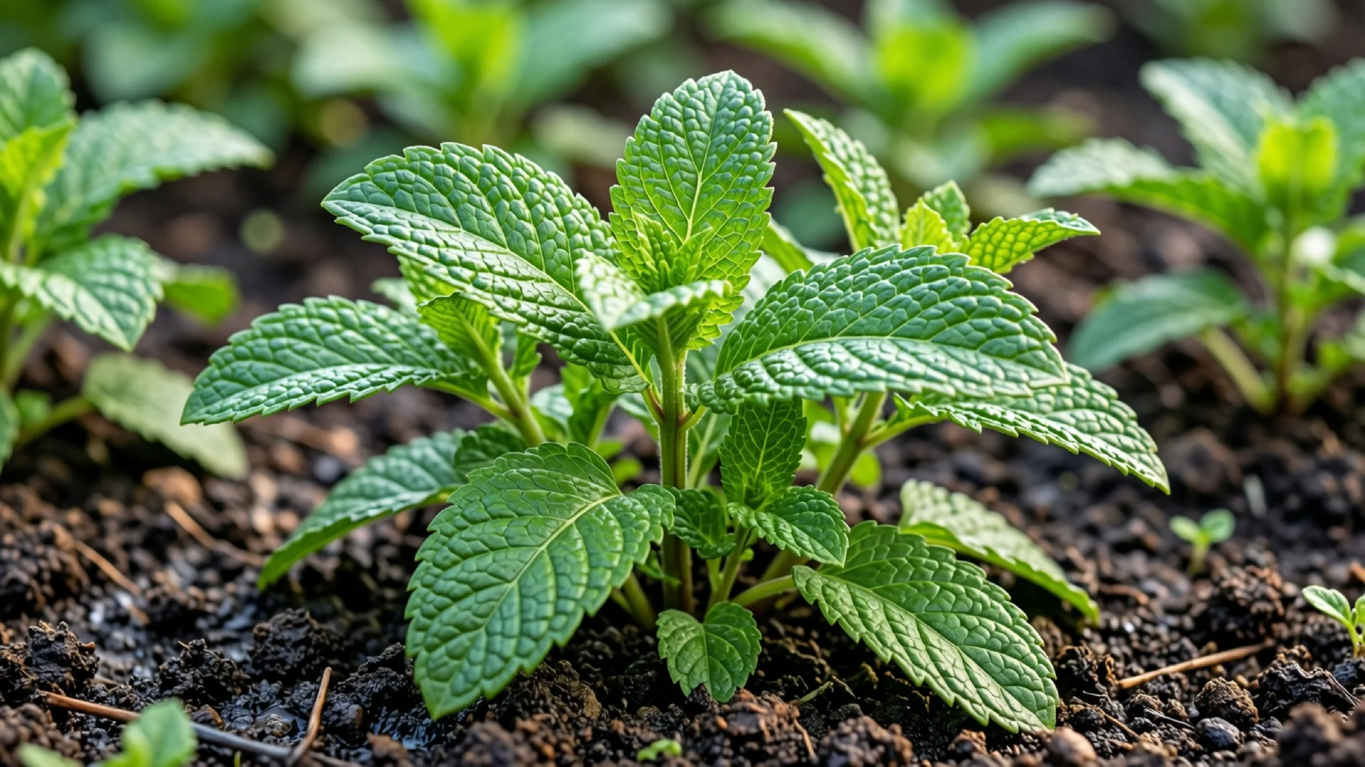 Minze im Garten