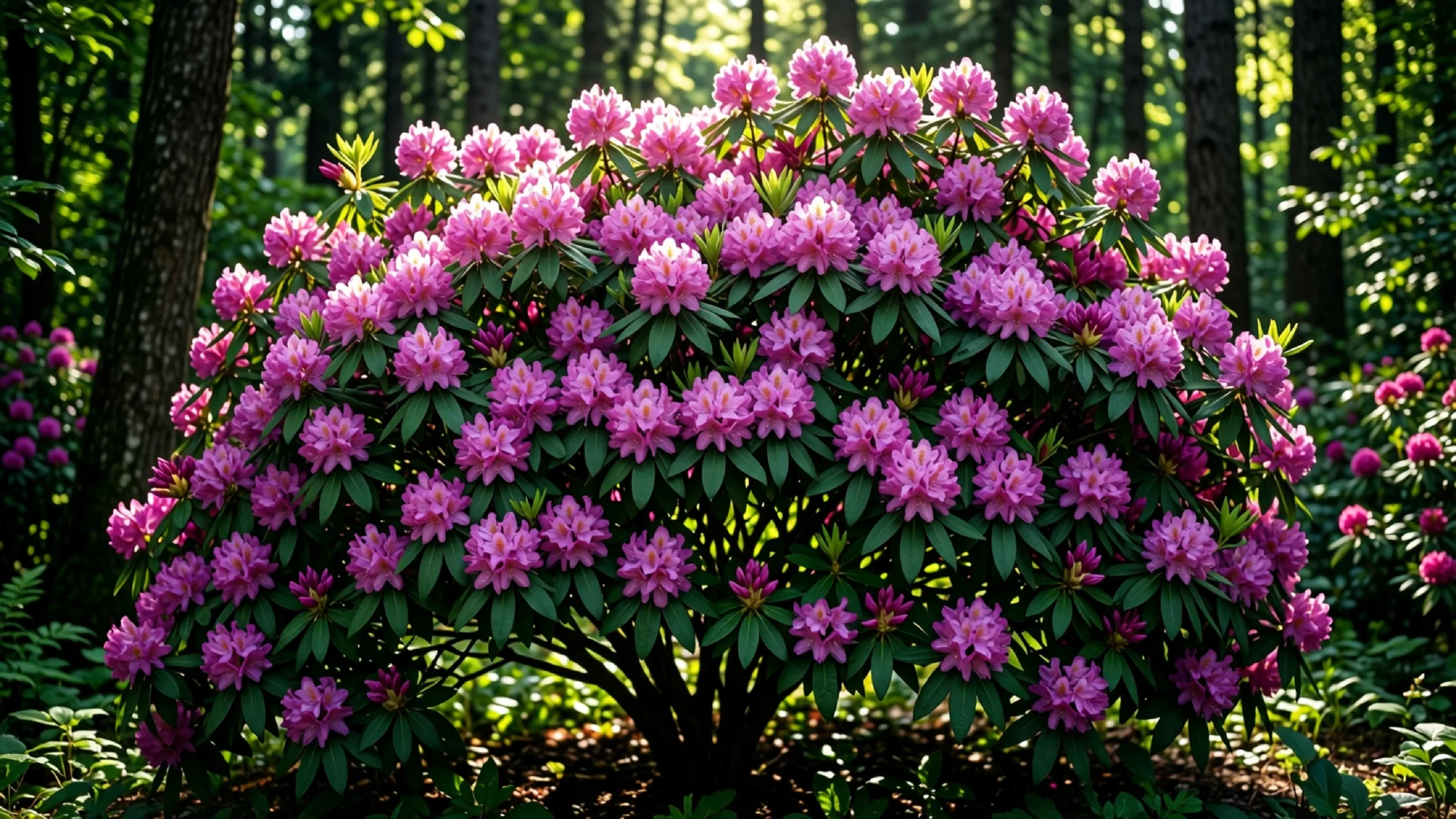 Rhododendron im Garten