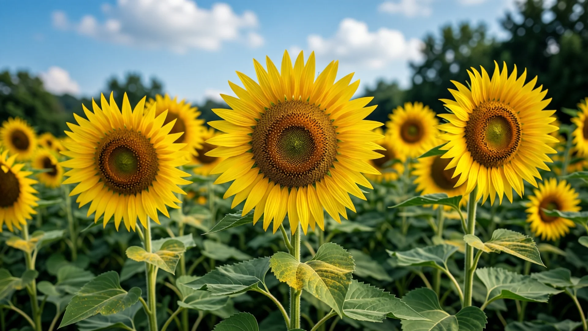 Sonnenblume im Garten