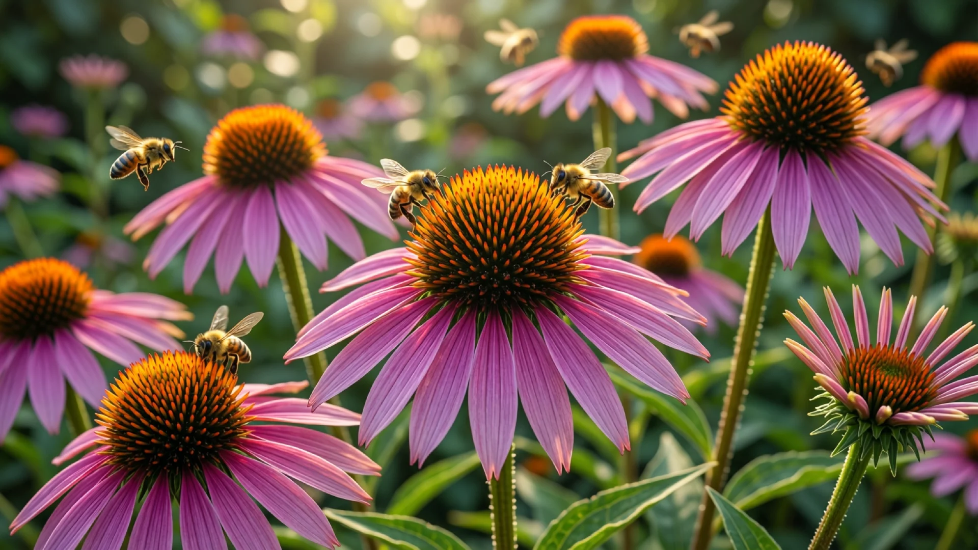 Sonnenhut (Echinacea) im Garten