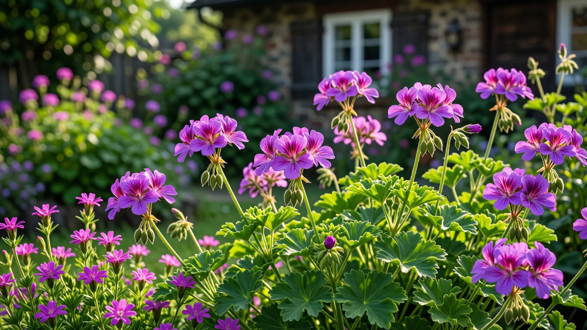 Storchschnabel (Geranium) im Garten