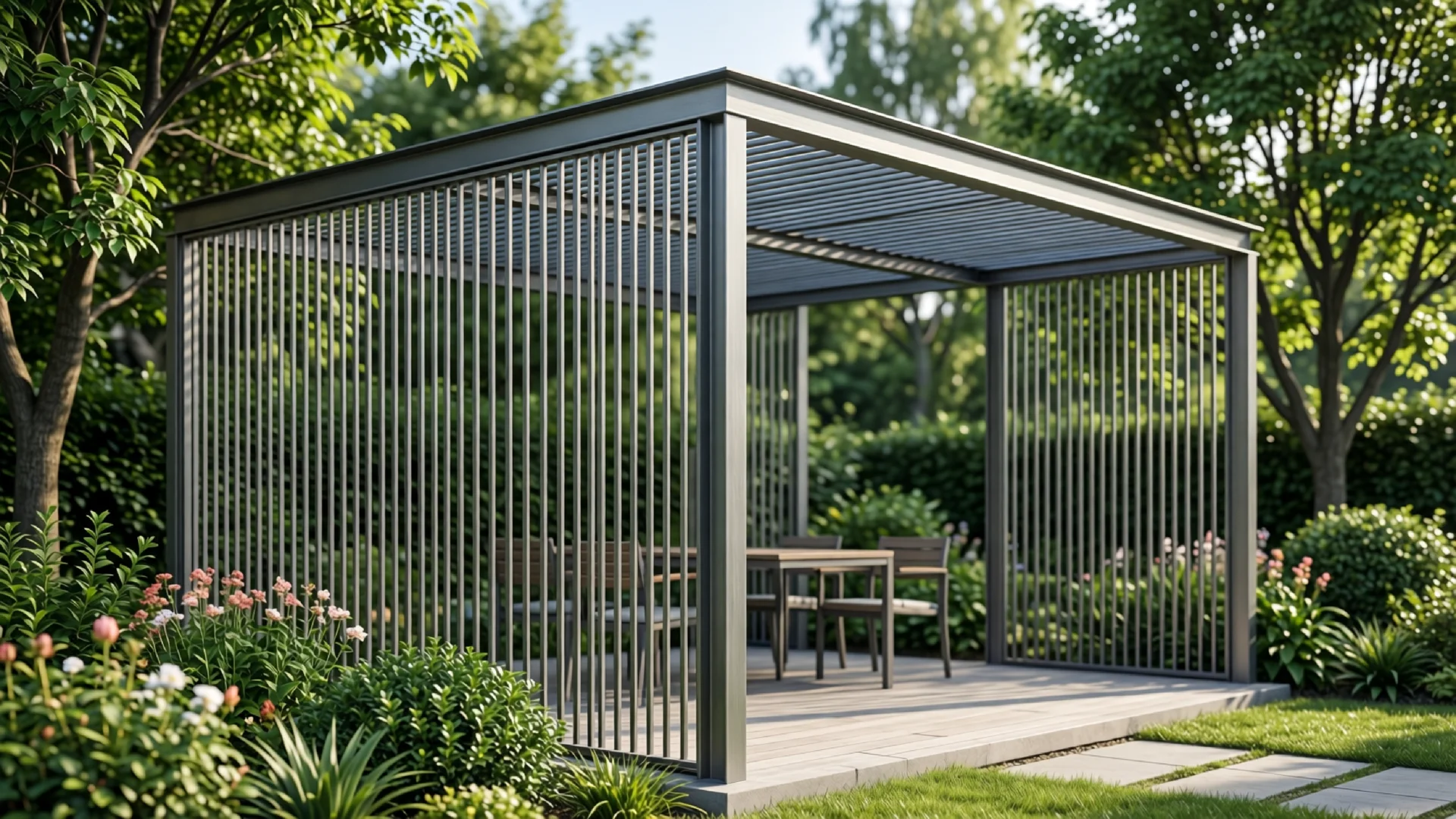 Aluminium im Garten im Garten