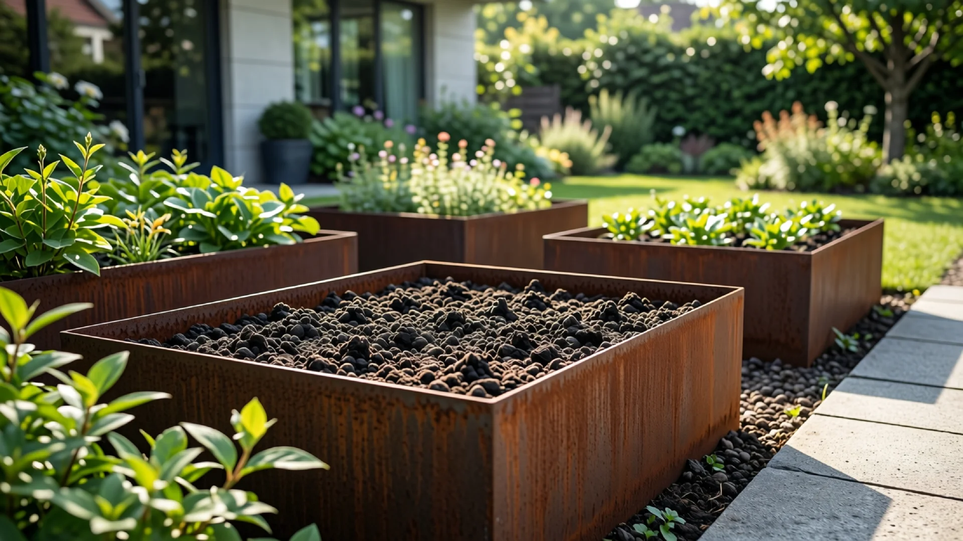 Cortenstahl im Garten