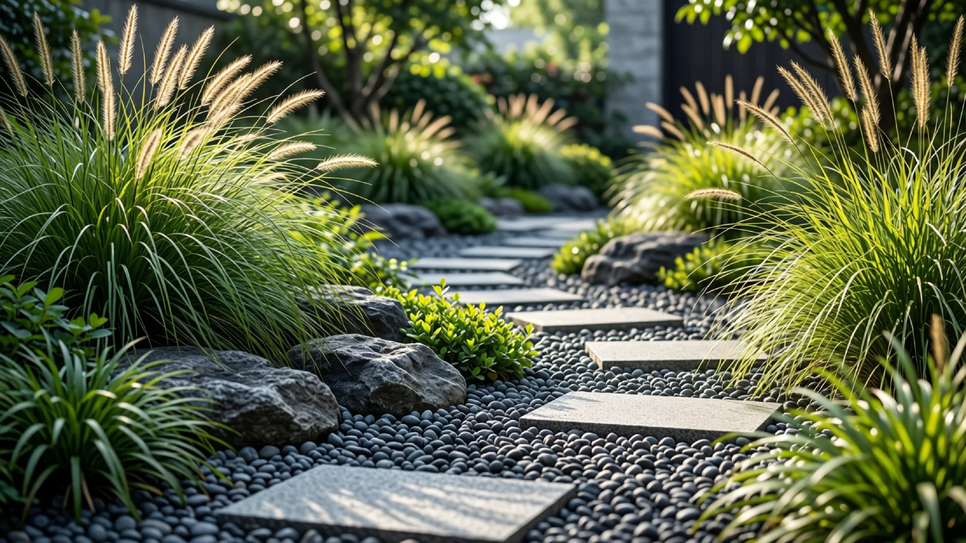 Gartenkies & Splitt im Garten