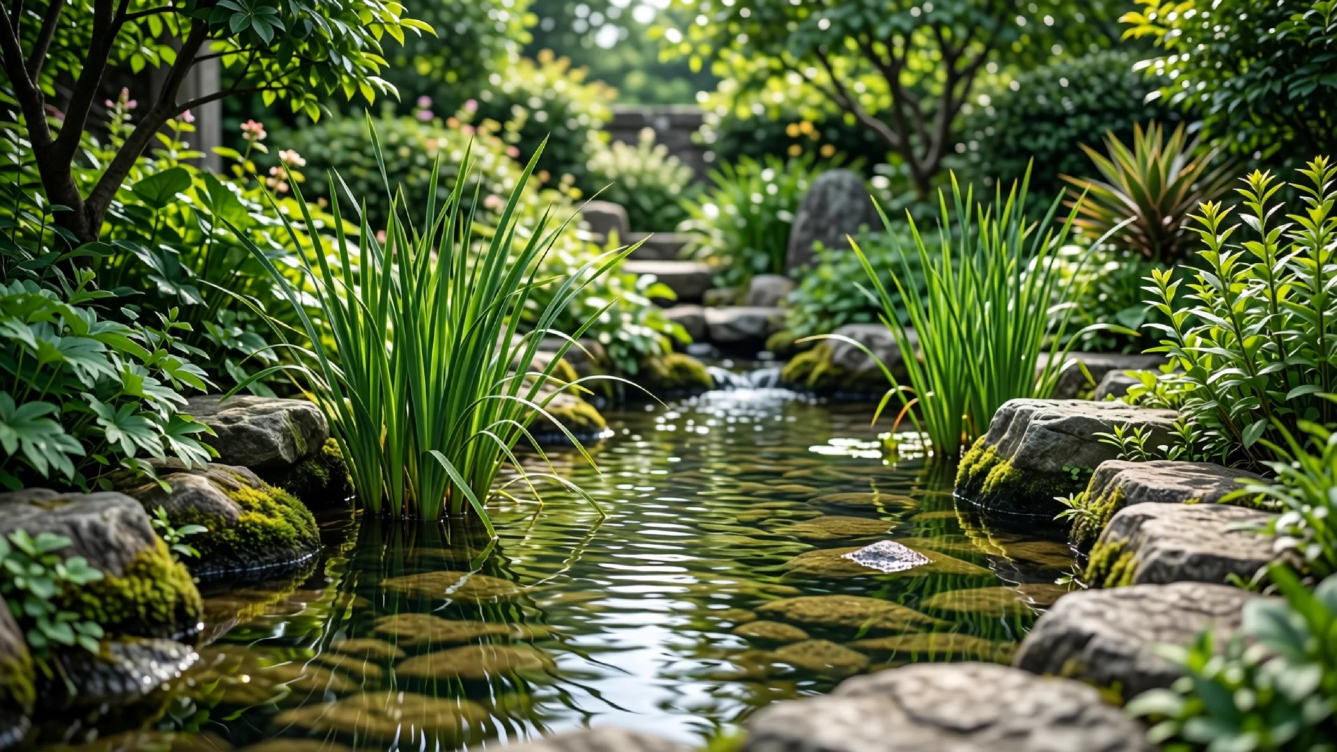 Gartenteich im Garten