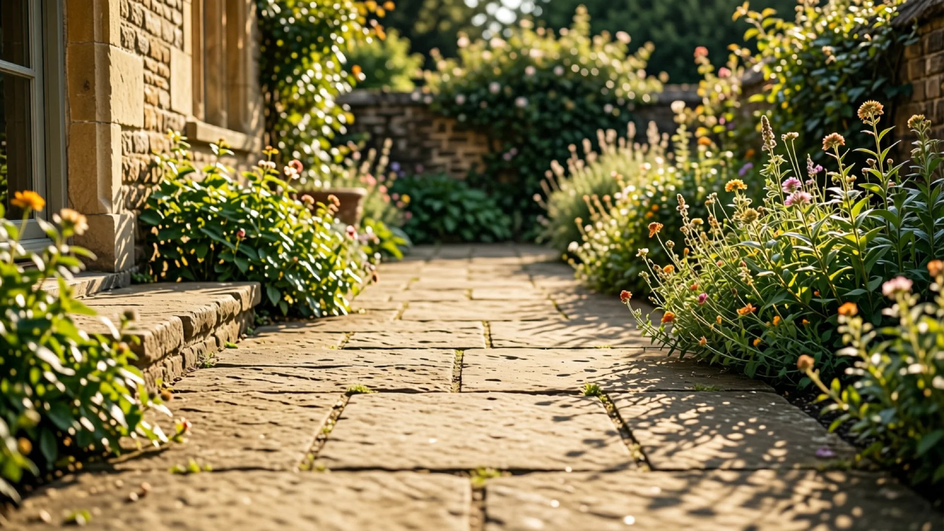 Sandstein im Garten