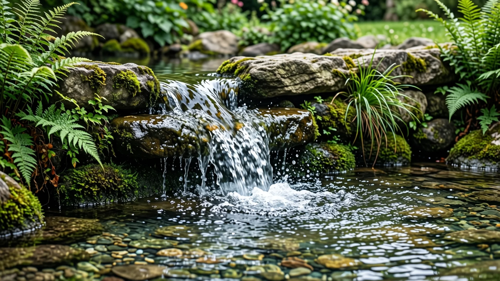 Bachlauf selber bauen im Garten